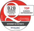 ÖGVS_Siegel_B2B_TOP_Kundenzufriedenheit_Internet Festnetz_DIALOG telekom_Logo